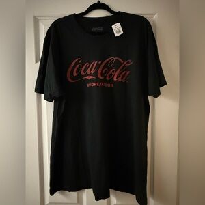 Coca-Cola Black T-Shirt with Global Cities Design